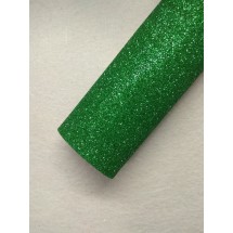 Фоамиран глиттерный 2 мм  20*30 см, темно-зеленый, цена за лист